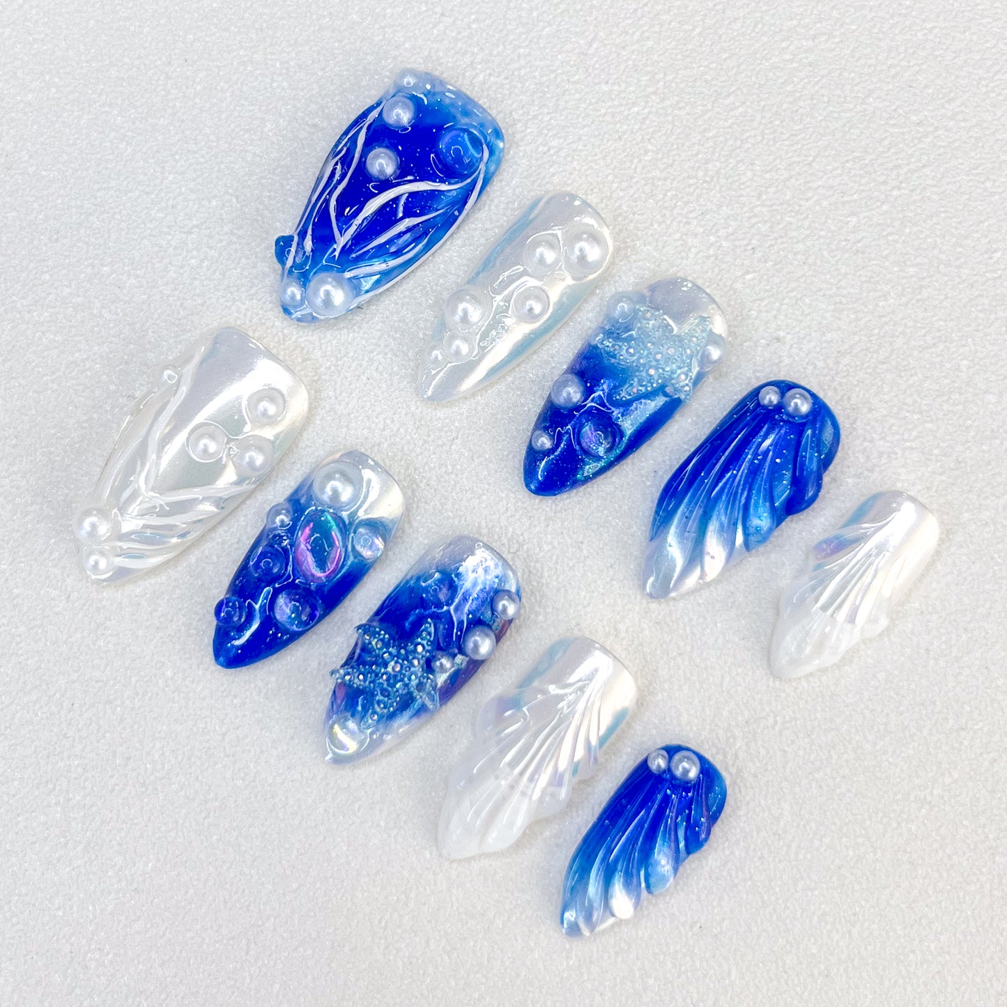 Aquamarine Mermaid Nails