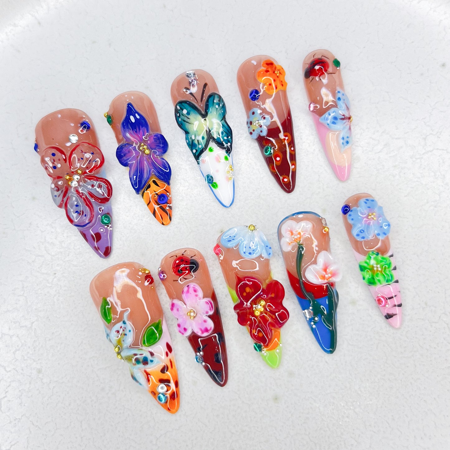 Afternoon Garden Nails