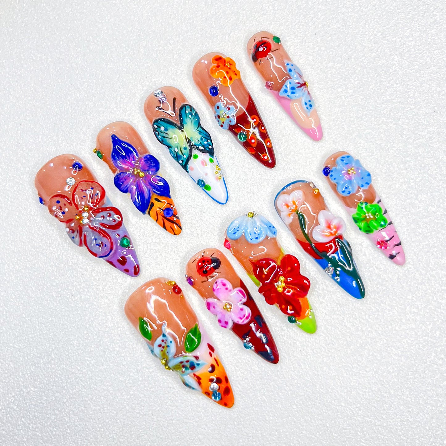 Afternoon Garden Nails