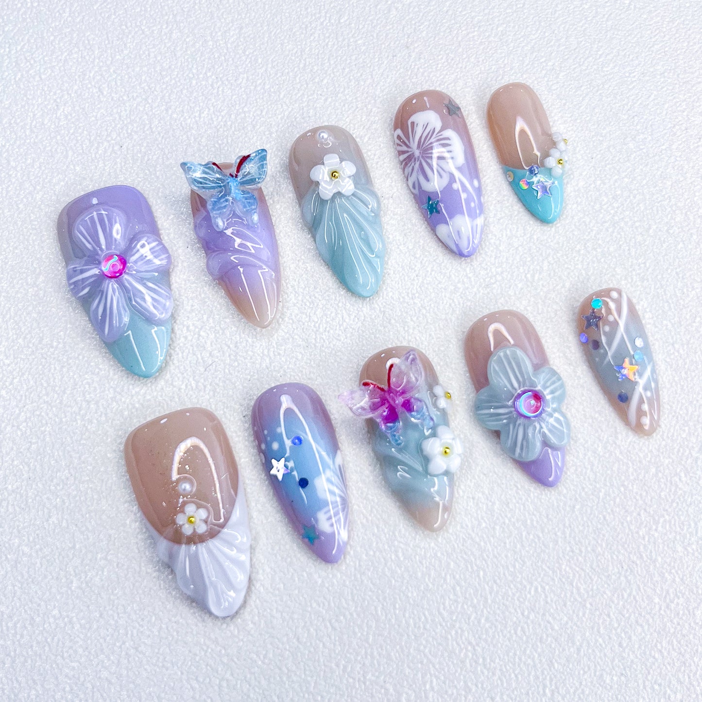 Butterfly Garden Nails