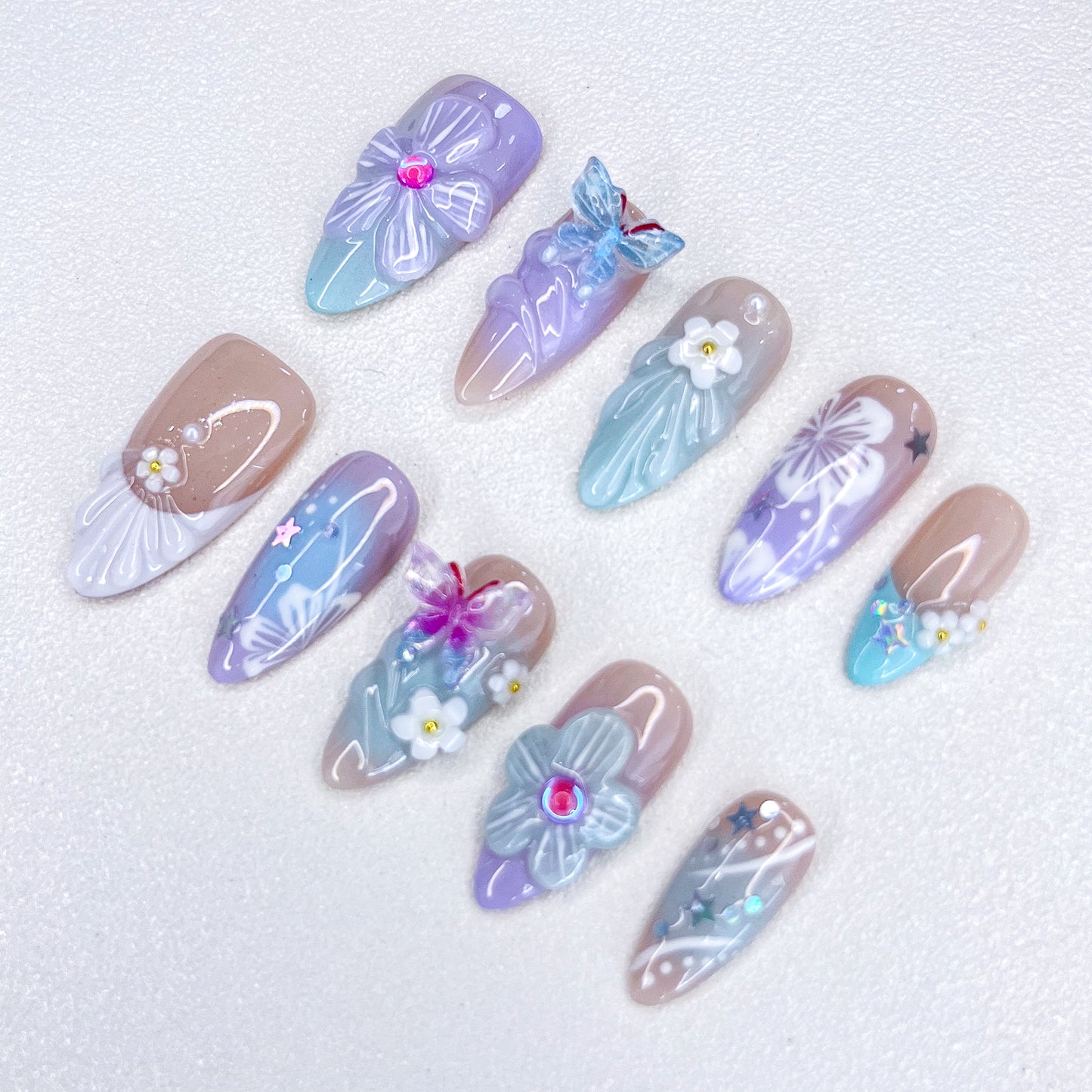 Butterfly Garden Nails