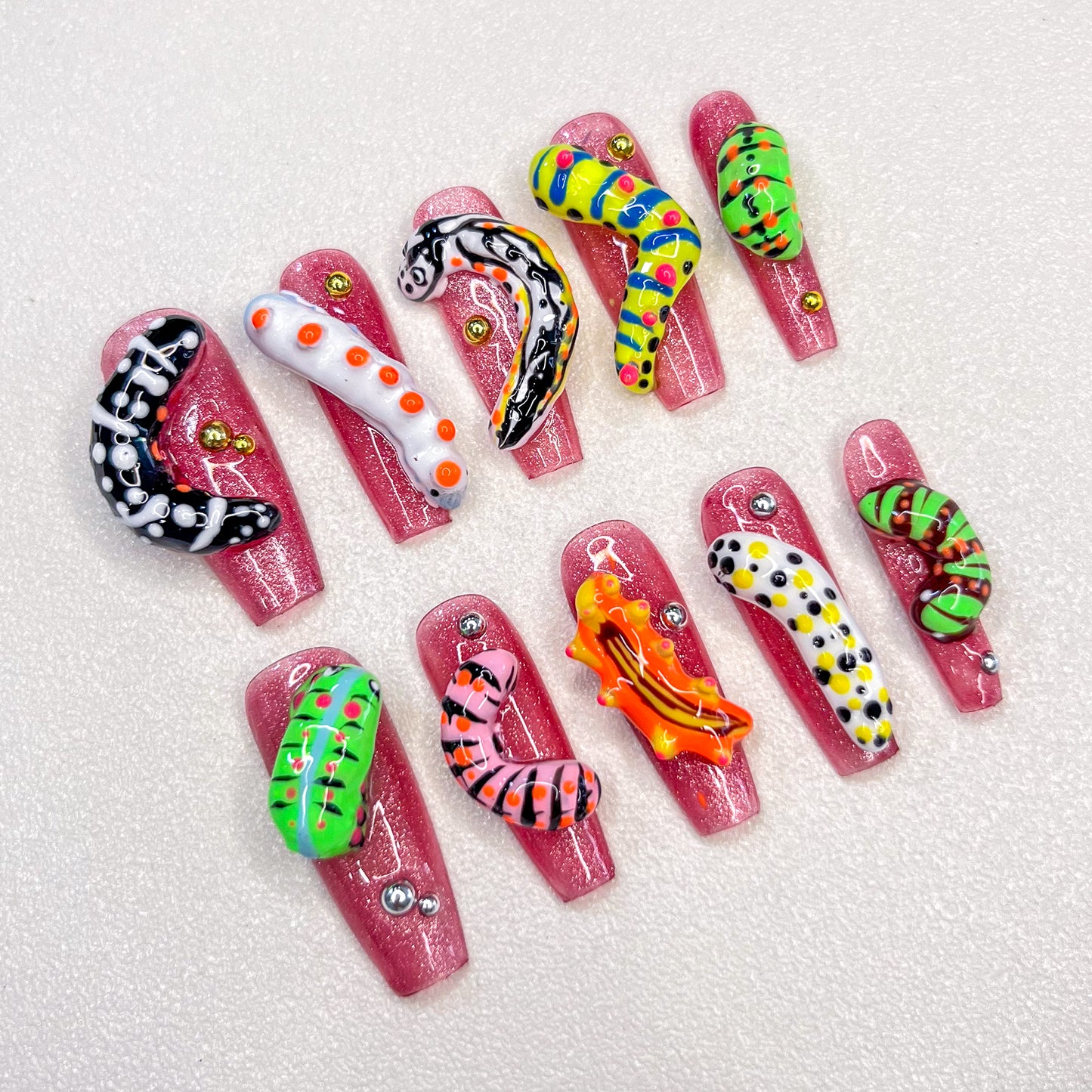Caterpillar Crawl Nails