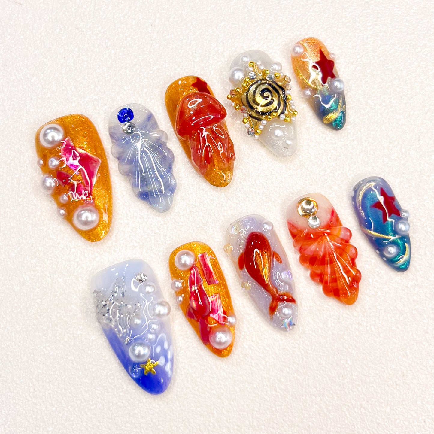 Deep Sea Treasures Nails