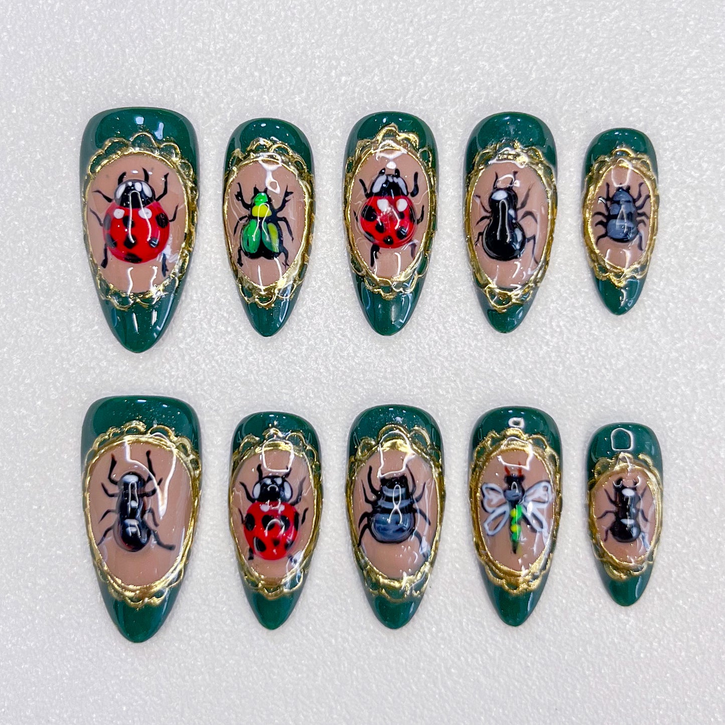 Ladybug Nails