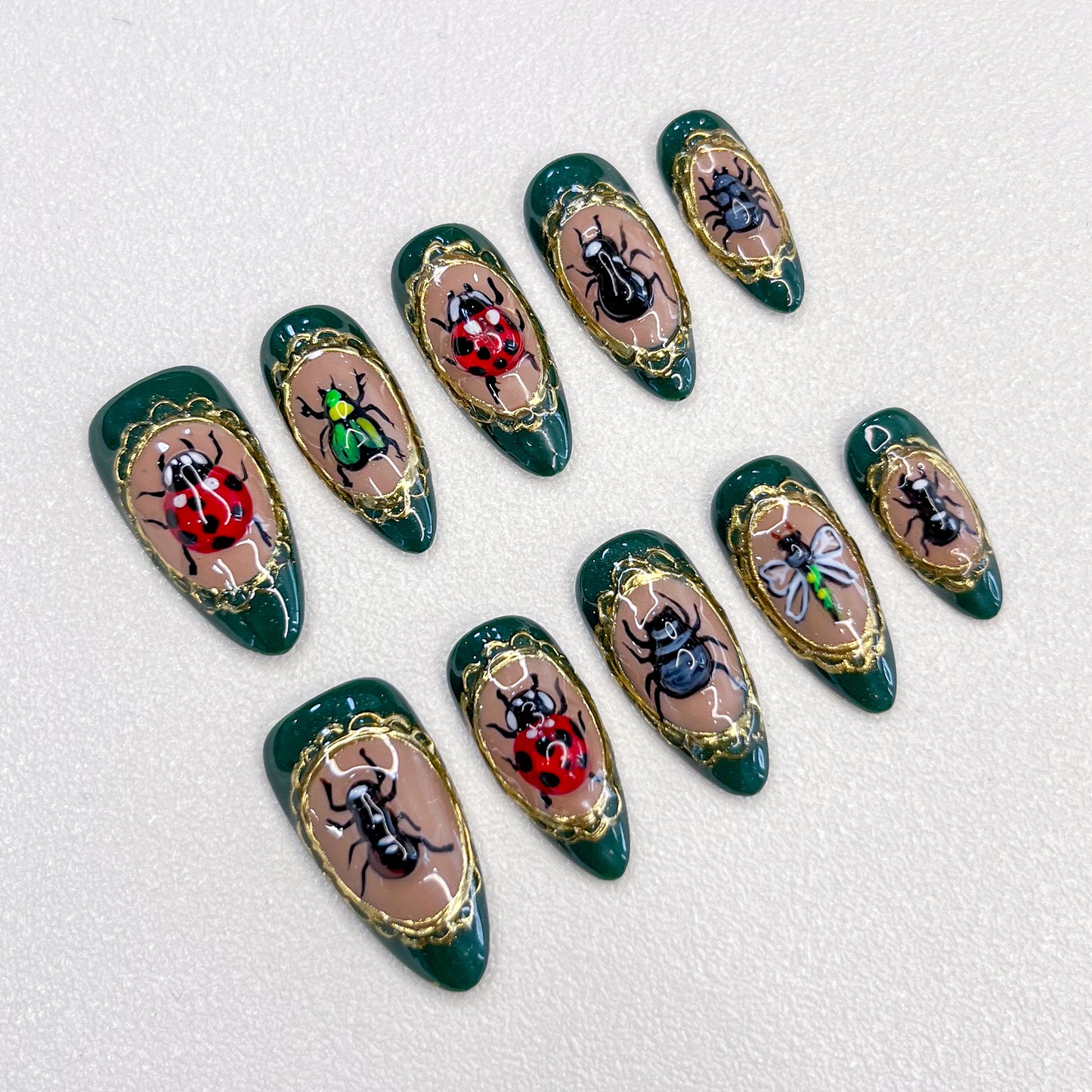 Ladybug Nails