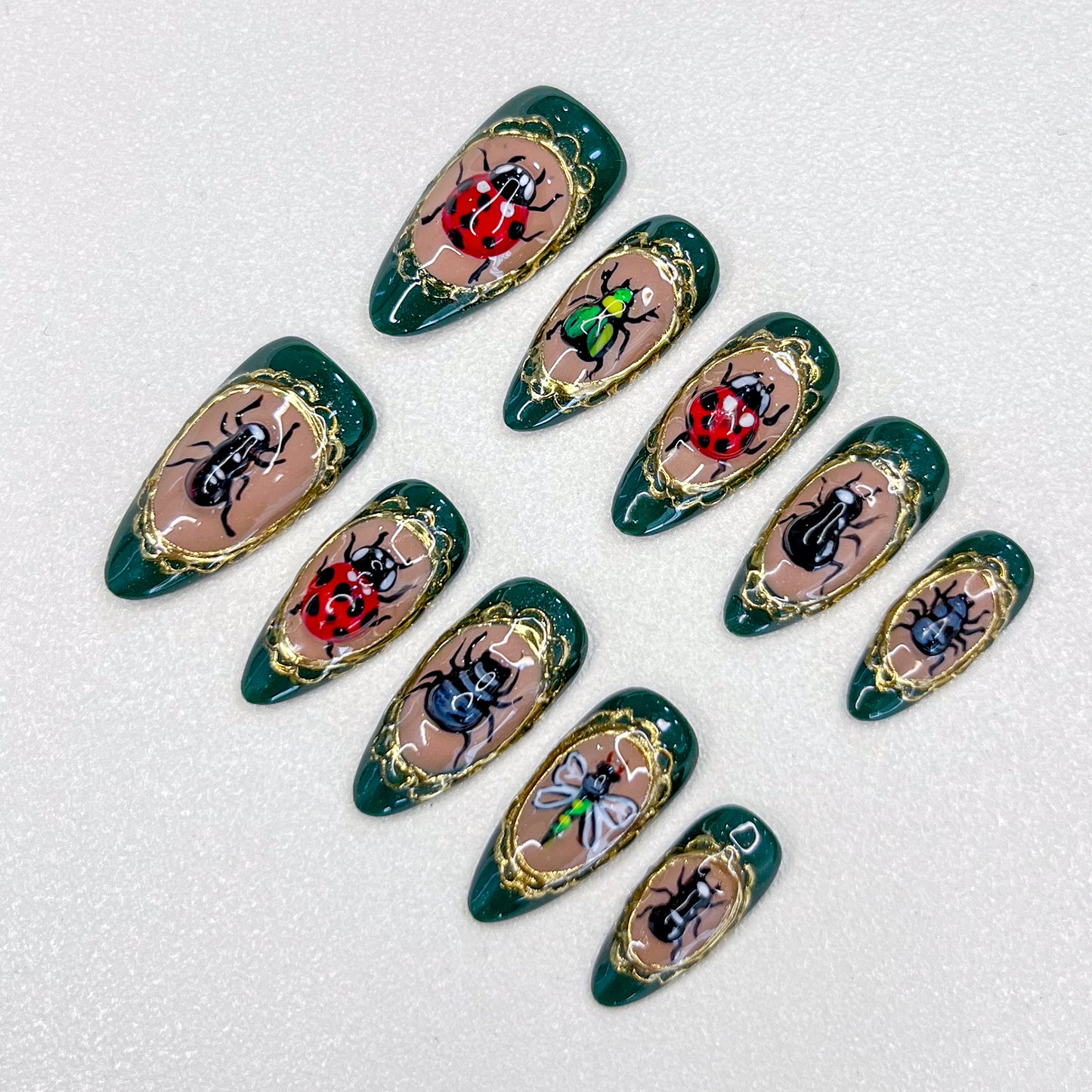 Ladybug Nails