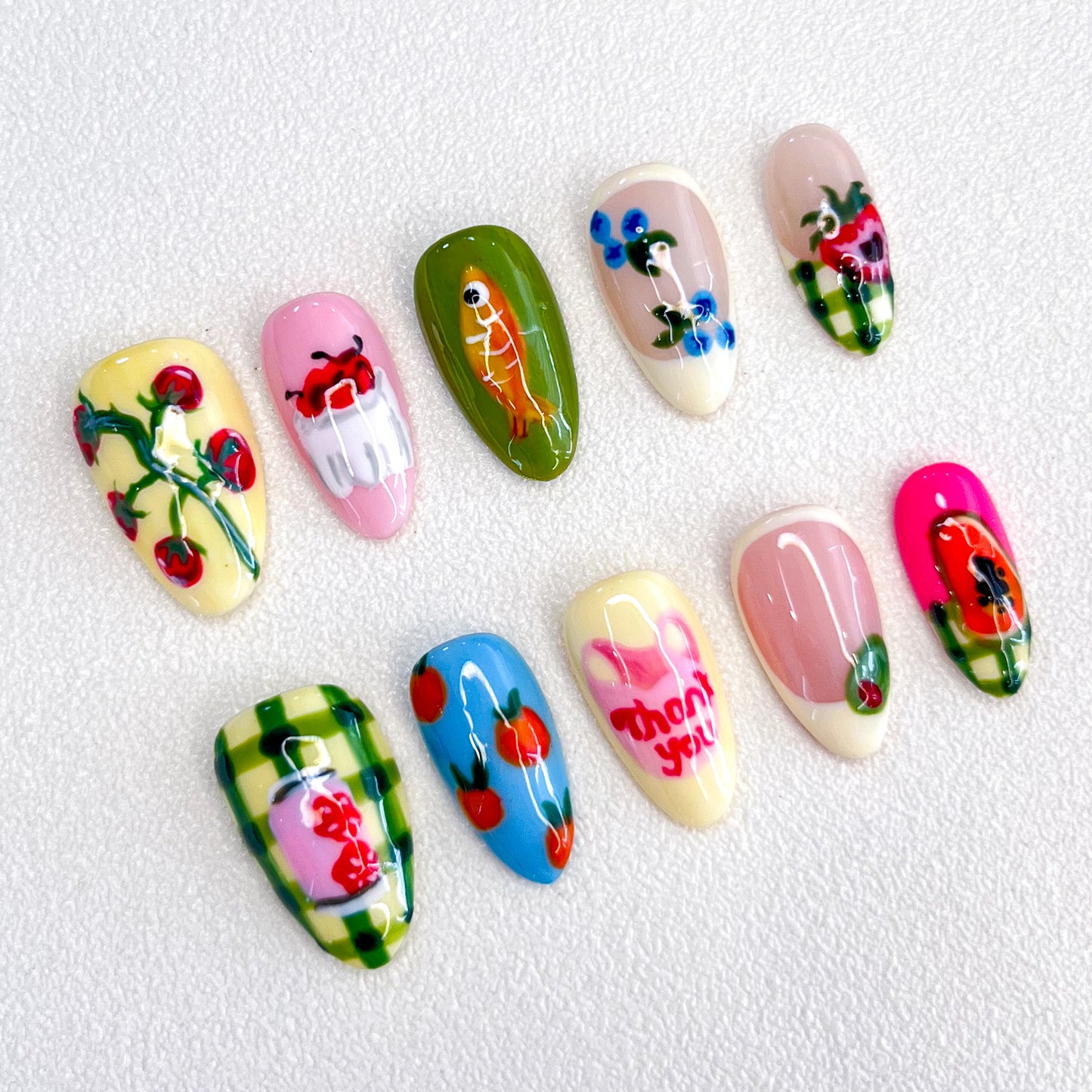 Melon Meadow Nails