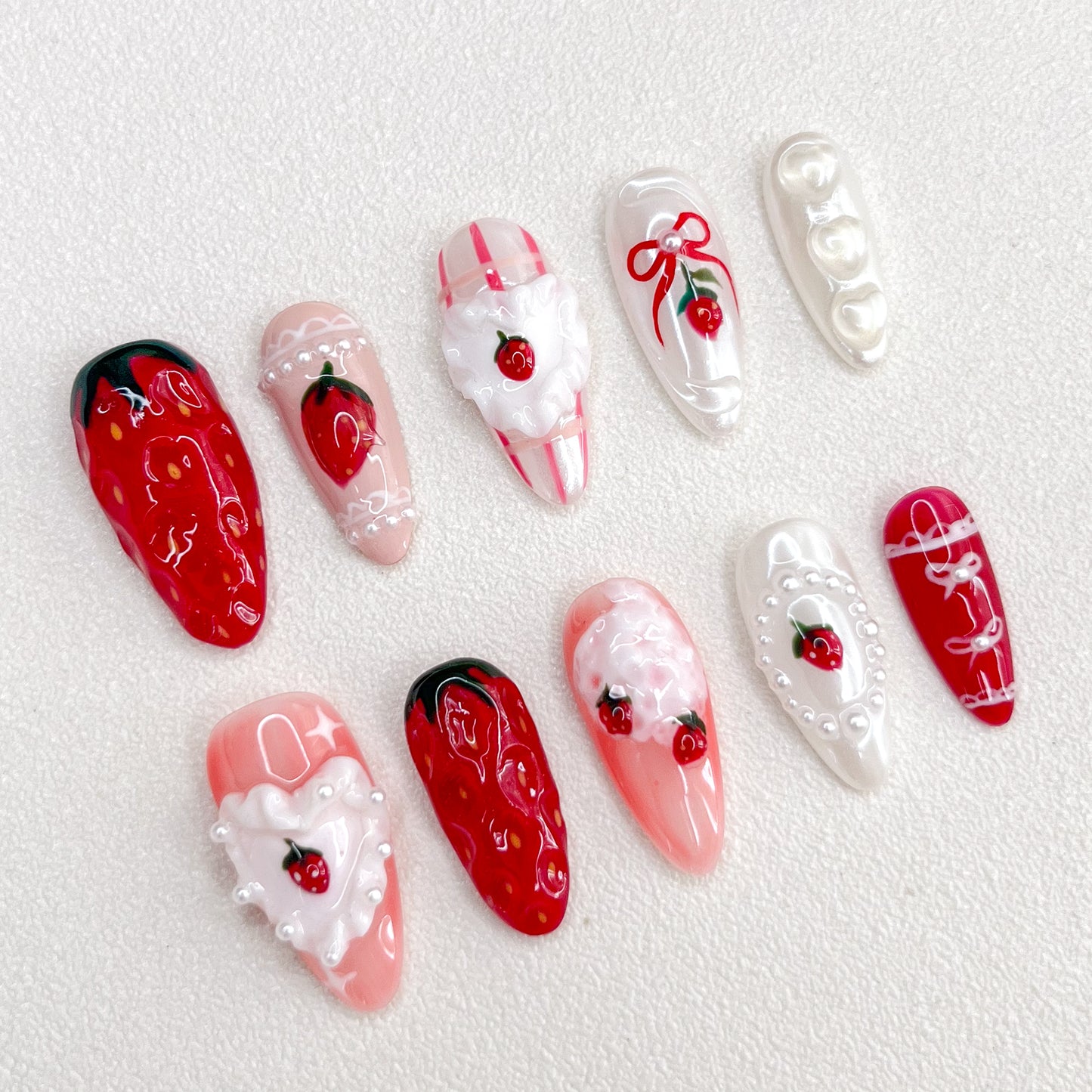 Strawberry Shortcake Nails