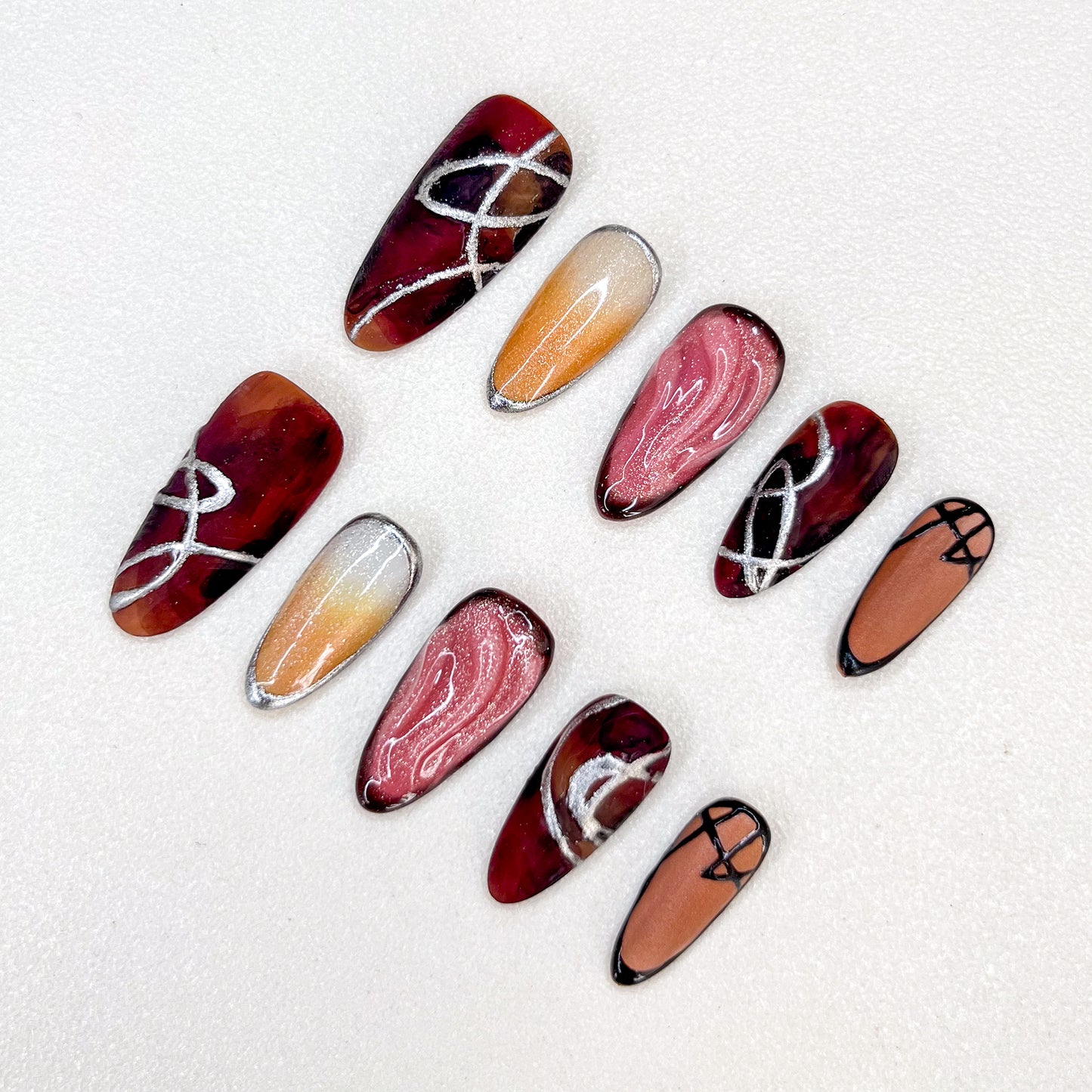 Late Autumn Symphony Nails