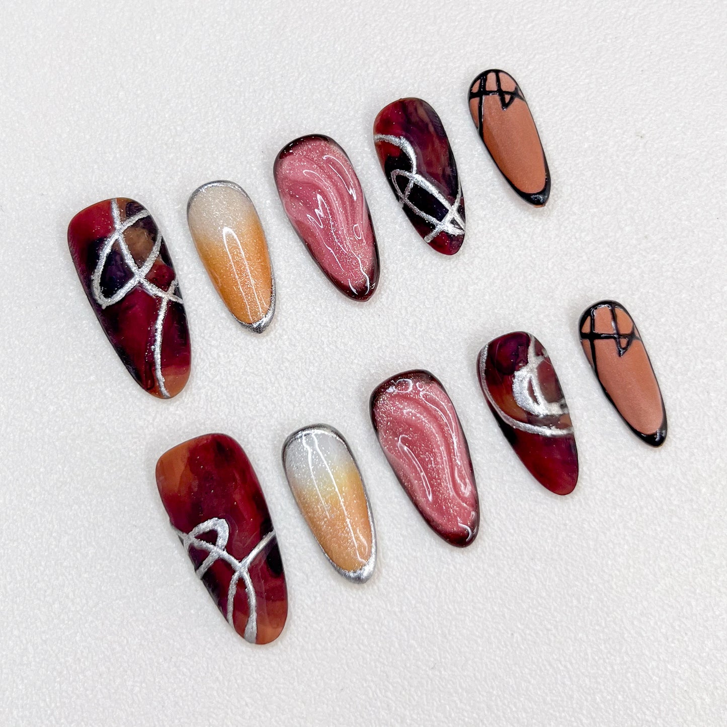 Late Autumn Symphony Nails