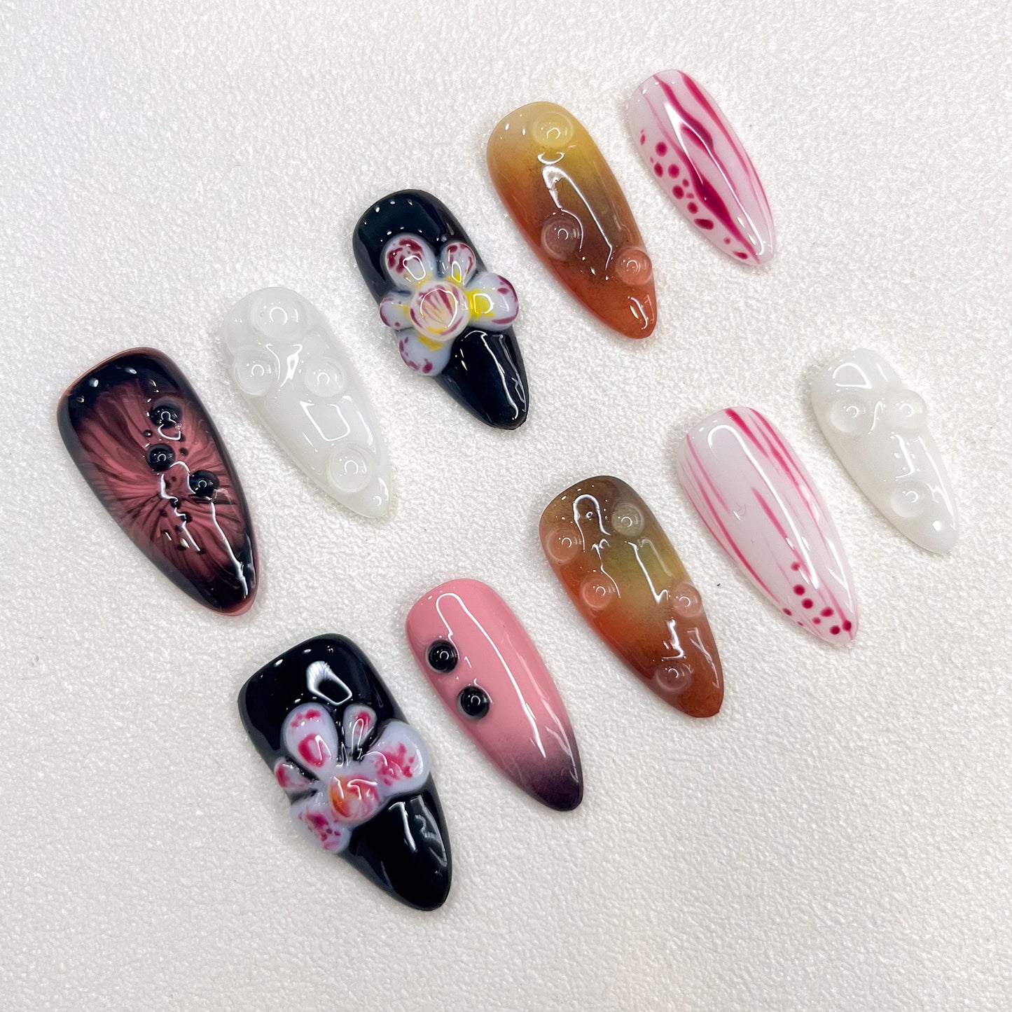 Evil flower Nails