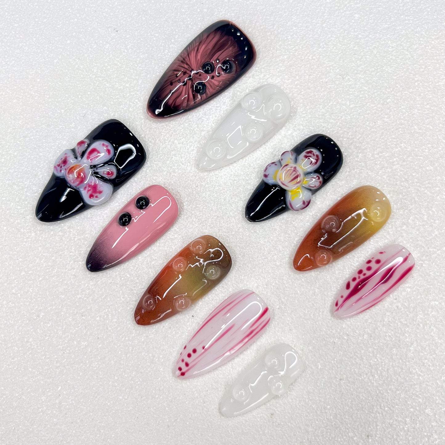 Evil flower Nails