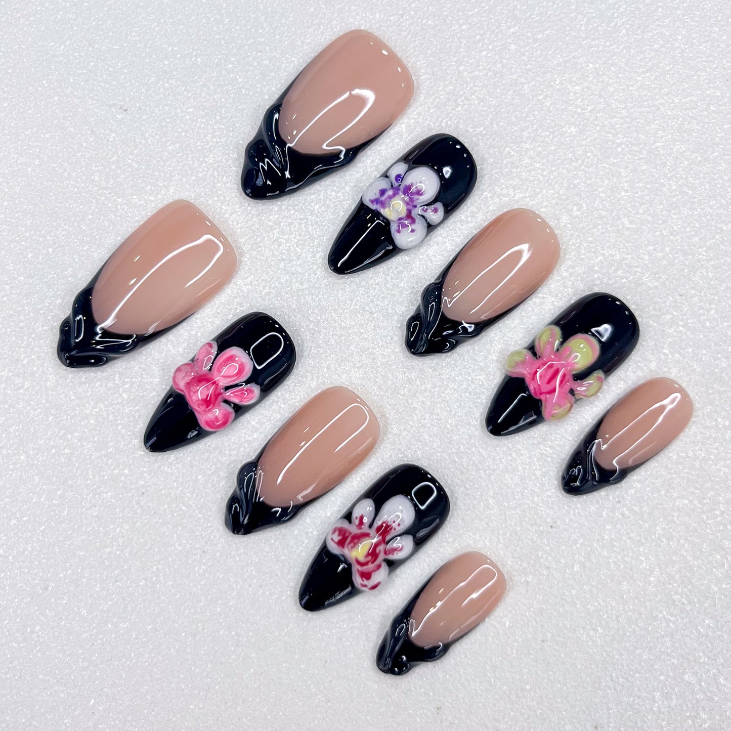 Dark garden Nails
