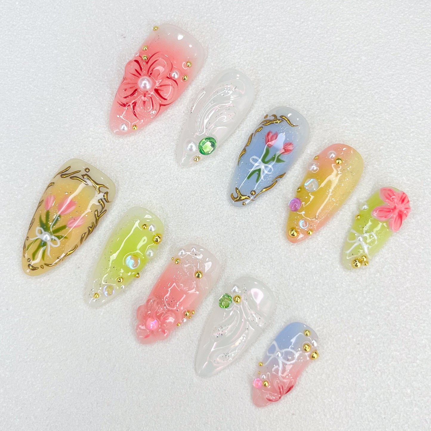Floral Whispers Nails