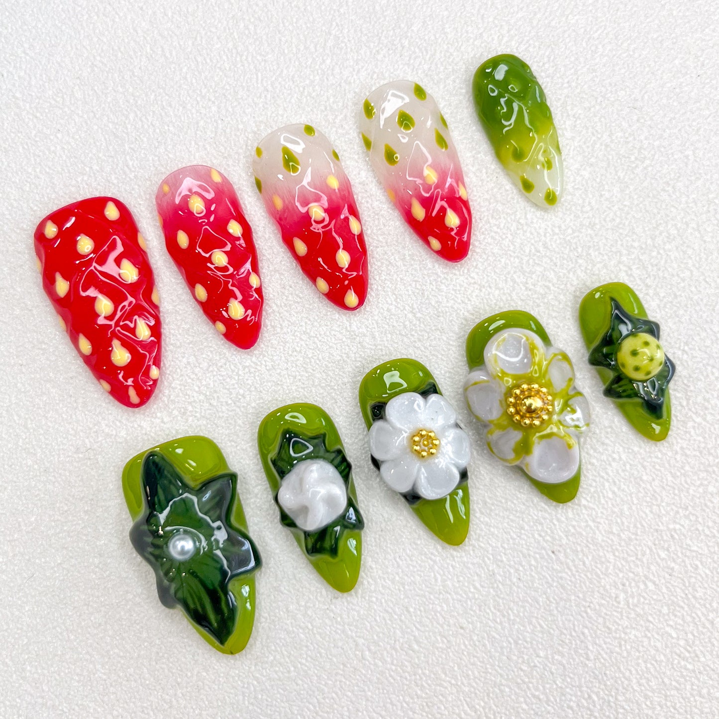 Strawberry journey Nails