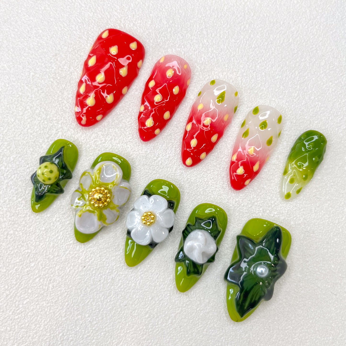Strawberry journey Nails