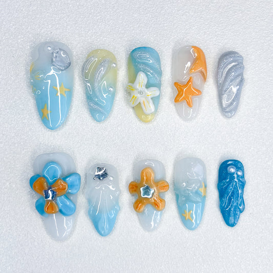 Ocean Breeze Nails