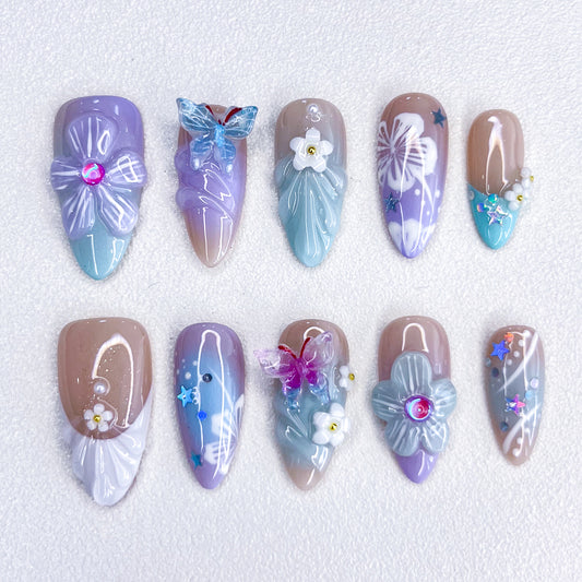 Butterfly Garden Nails