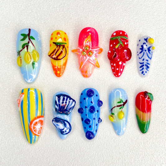 Fruit Salad Nails