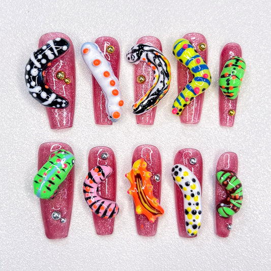 Caterpillar Crawl Nails