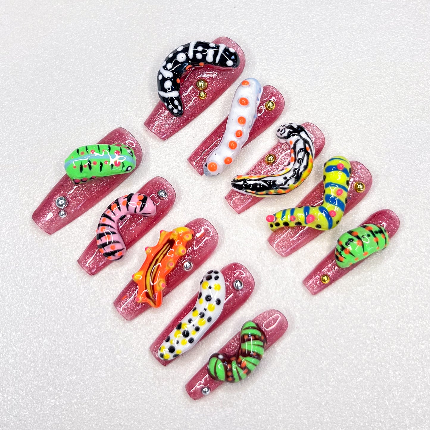 Caterpillar Crawl Nails