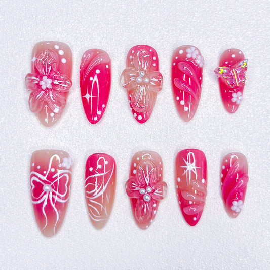 Pink Paradise Nails