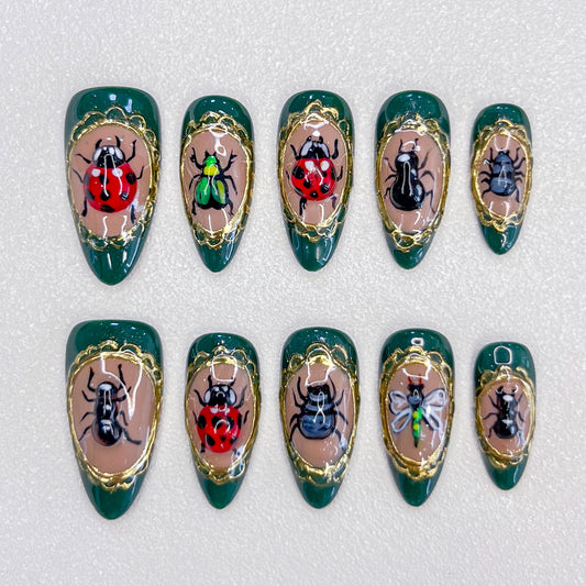 Ladybug Nails