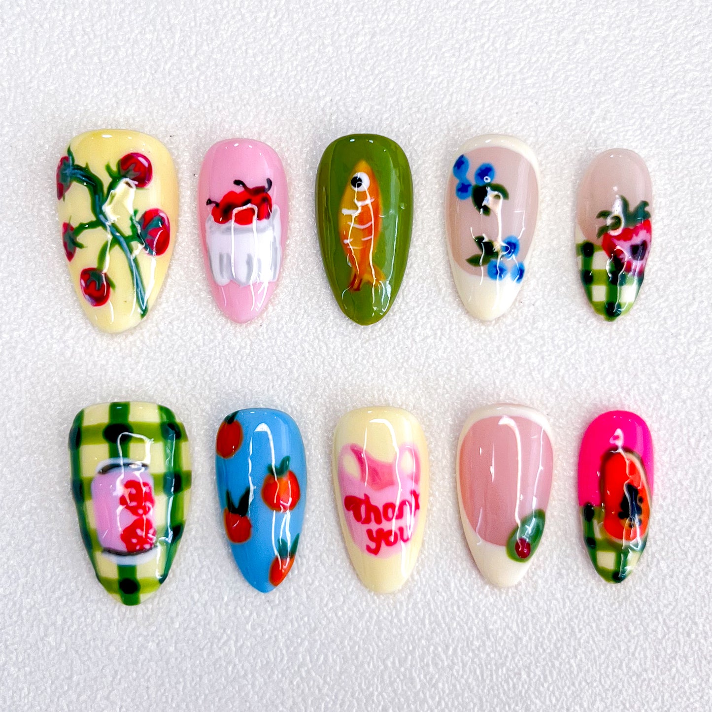 Melon Meadow Nails