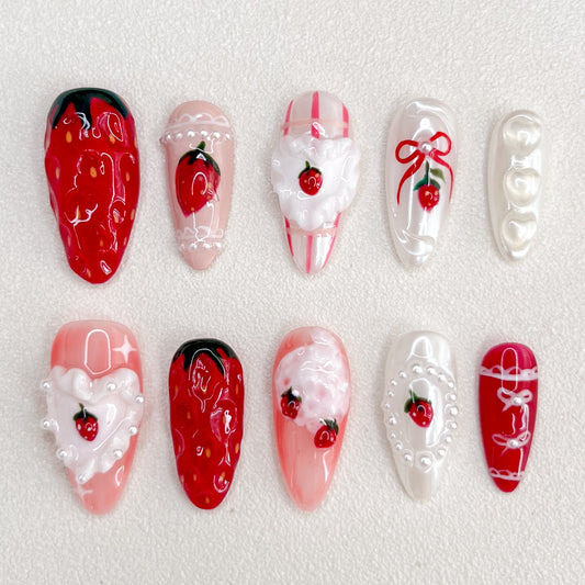 Strawberry Shortcake Nails