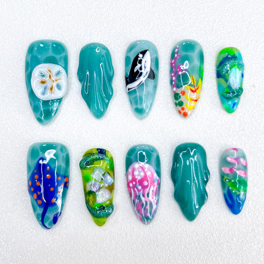 Ocean exploration Nails