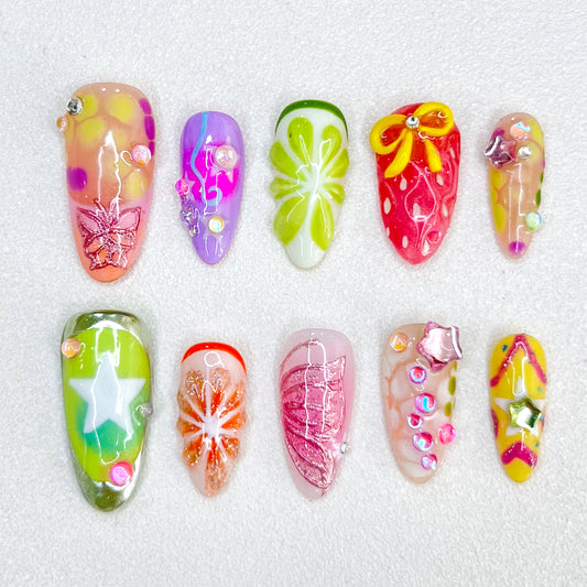 Fantastic Lime Nails