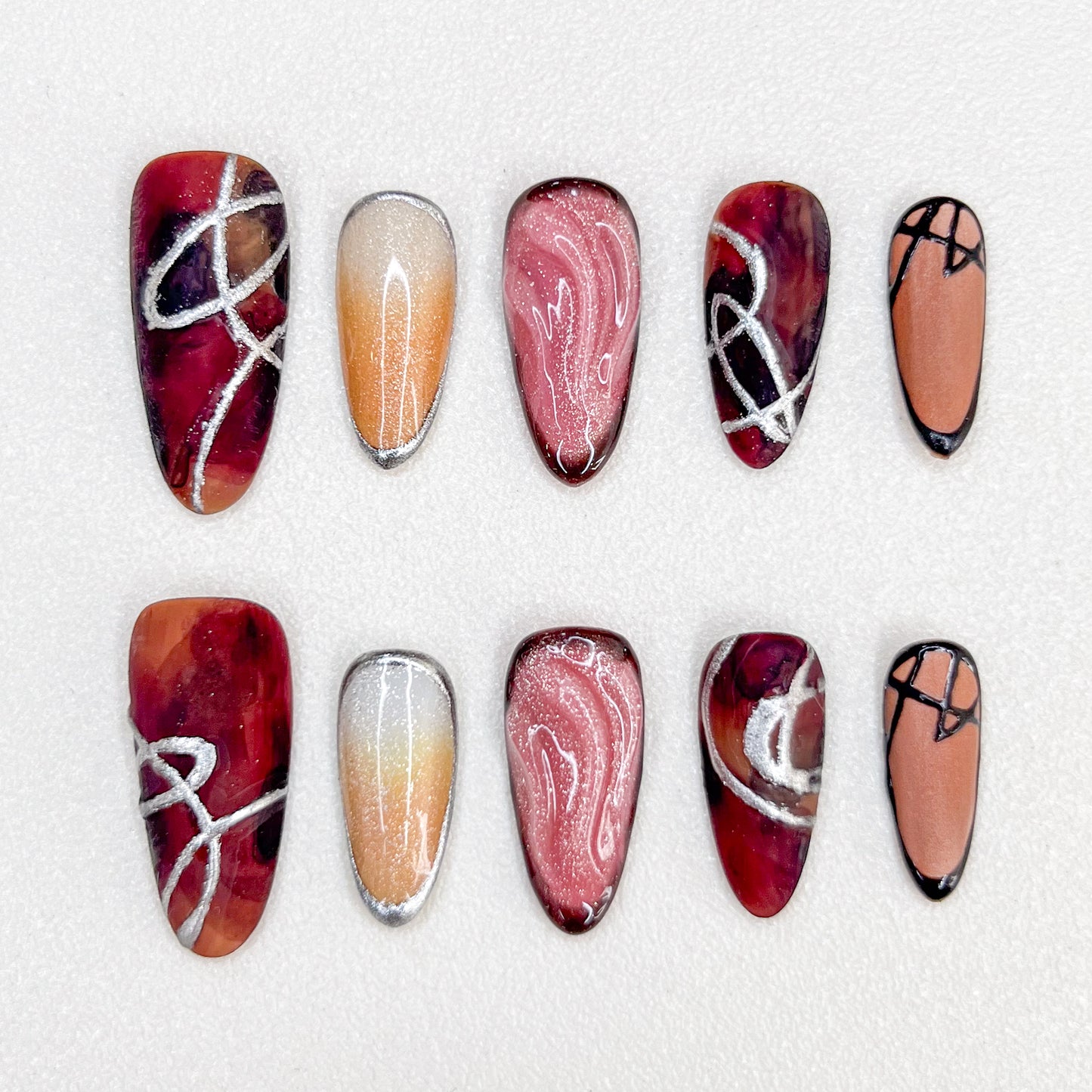 Late Autumn Symphony Nails