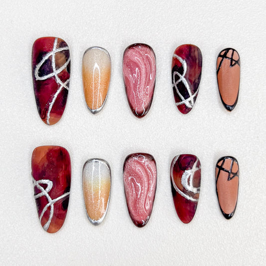 Late Autumn Symphony Nails