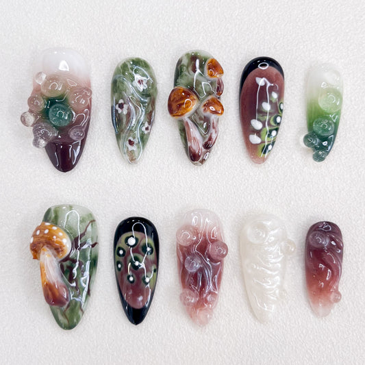Mushroom Grove Nails